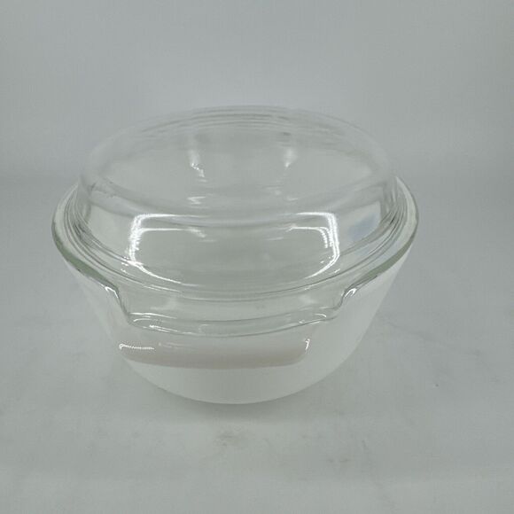 Anchor Hocking Fire King #433 Blue Cornflower 1.5 qt Casserole Dish w/Lid Gift - Picture 4 of 12